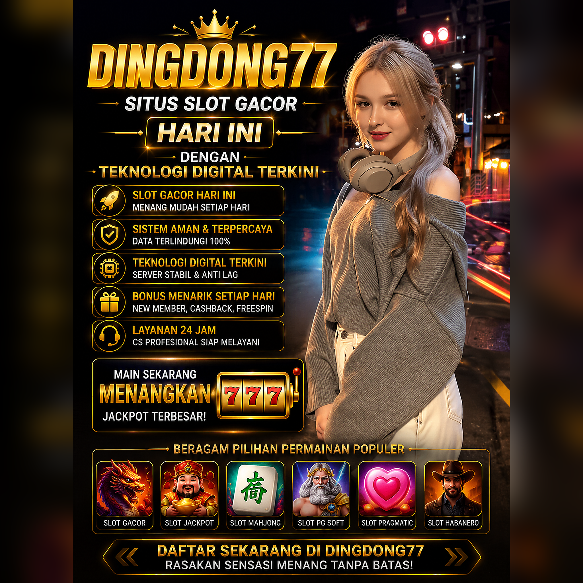 dingdong77  Link Akses Resmi Bandar Slot Online No.1 Indonesia
